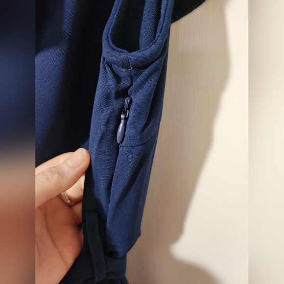 Dressy Flowy Faux Wrap Dress - Picture 2 of 8